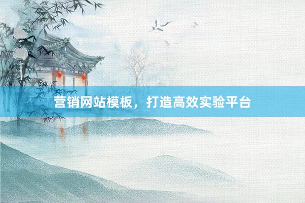 营销网站模板，打造高效实验平台